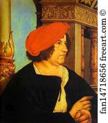 1516 Oil On Wood Kunstmuseum Basel Art Print - Portrait Of Jakob Meyer