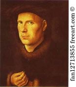 Jan Van Eyck Art Print - Portrait Of Jan De Leeuw