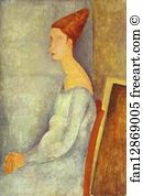 Profile Art Print - Portrait Of Jeanne Hébuterne In Profile