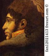 Anne Louis Girodet De Roussy Trioson Art Print - Portrait Of Joahim Murat