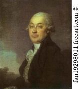 1790s Oil On Canvas The Russian Museum Art Print - Portrait Of Johann Hauff
