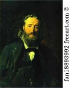 1868 Oil On Canvas The Tretyakov Gallery Art Print - Portrait Of Joseph Daumangé