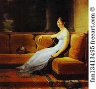 St Simon Art Print - Portrait Of Joséphine, Wife Of Napoleon, At Malmaison