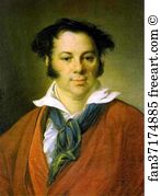 1823 Oil On Canvas The Tretyakov Gallery Art Print - Portrait Of K. G. Ravich