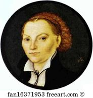 Katharina Art Print - Portrait Of Katharina Von Bora, Wife Of Martin Luther