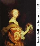 1638 Oil On Canvas National Gallery Art Print - Portrait Of Lady D'aubigny