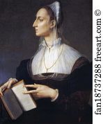 Laura Art Print - Portrait Of Laura Battiferri