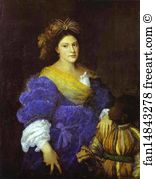 Laura Art Print - Portrait Of Laura De Dianti