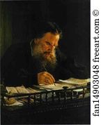 Portrait Of Leo Tolstoy Art Print - Portrait Of Leo Tolstoy