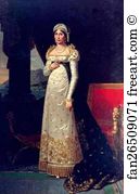 Burlap Art Print - Portrait Of Letizia Bonaparte (1750-1836), Mother Of The Emperor Napoleon I