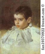 Simonovich Art Print - Portrait Of Lialia (Adelaida) Simonovich