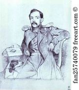 Lieutenant Art Print - Portrait Of Lieutenant Lvov