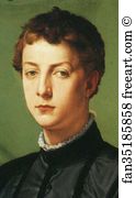 Lodovico Art Print - Portrait Of Lodovico Capponi. Detail