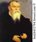 Lucas Cranach The Elder Art Print - Portrait Of Lucas Cranach The Elder