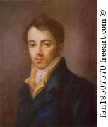 M Art Print - Portrait Of M. A. Fonvizin