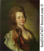 Lvova Art Print - Portrait Of M. A. Lvova