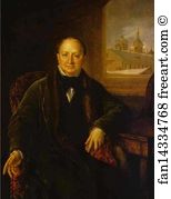 1840s Oil On Canvas The Russian Museum Art Print - Portrait Of M. F. Protasyev