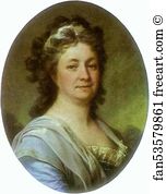 1790s Oil On Canvas The Tretyakov Gallery Art Print - Portrait Of M. I. Mussar