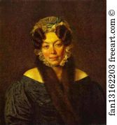 1828 Oil On Canvas The Tretyakov Gallery Art Print - Portrait Of M. M. Philosophova
