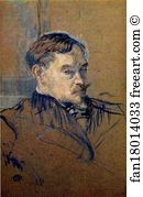 M Art Print - Portrait Of M. Romain Coolus