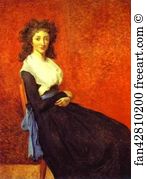 Jacques Louis David Art Print - Portrait Of Madame Charles-Louis Trudaine