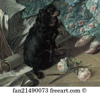 Madame Boucher Art Print - Portrait Of Madame De Pompadour. Detail