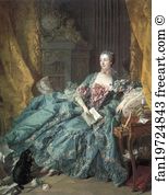 Pompadour Art Print - Portrait Of Madame De Pompadour