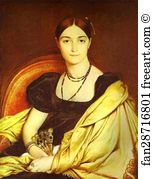Madame Art Print - Portrait Of Madame Duvauçay