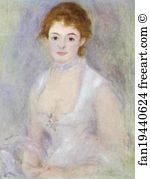 1877 Oil On Canvas The National Gallery Of Art Art Print - Portrait Of Madame Henriot