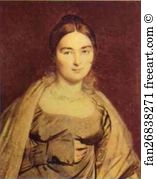 Portrait Of Madame Ingres Art Print - Portrait Of Madame Ingres