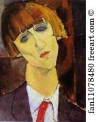 Kisling Art Print - Portrait Of Madame Kisling