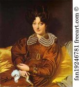 Marie Art Print - Portrait Of Madame Marcotte De Sainte-Marie