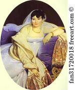Rivière Art Print - Portrait Of Madame Rivière