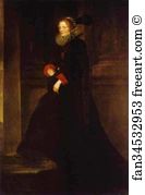 Sir Anthony Van Dyck Art Print - Portrait Of Marchesa Geronima Spinola