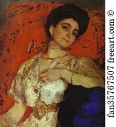 Yerevan Art Print - Portrait Of Maria Akimova