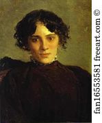 1886 Oil On Canvas The Picture Gallery Art Print - Portrait Of Maria Gabayeva