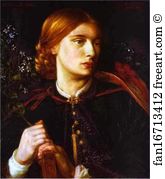 Portrait Of Dante Art Print - Portrait Of Maria Leathart