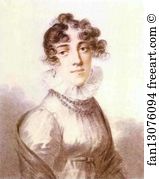 Regional Art Print - Portrait Of Maria Rall (? -1831), Née Rimskaya-Korsakova