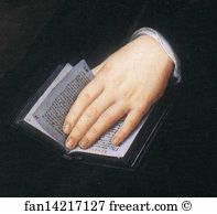 Agnolo Bronzino Art Print - Portrait Of Maria Salviati. Detail