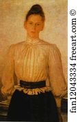 Tolstaya Art Print - Portrait Of Maria Tolstaya, Leo Tolstoy's Daughter