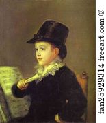 Grandson Art Print - Portrait Of Mariano Goya, The Artist's Grandson