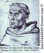 Martin Art Print - Portrait Of Martin Luther As A Monk