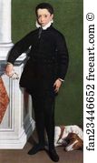 Third Marchese Of Soncino Art Print - Portrait Of Massimiliano Stampa, Third Marchese Of Soncino
