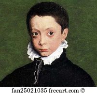 Third Marchese Of Soncino Art Print - Portrait Of Massimiliano Stampa, Third Marchese Of Soncino. Detail