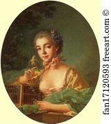 Baudouin Art Print - Portrait Of Mme Baudouin (Daughter Of The Artist)