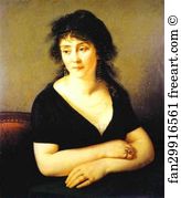 Mme Art Print - Portrait Of Mme Bruyère