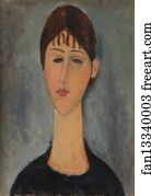 Portrait Art Print - Portrait Of Mme Zborowska