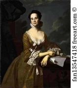 1764 Art Print - Portrait Of Mrs. Daniel Hubbard