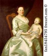 Butler Art Print - Portrait Of Mrs. Daniel Rea And Child