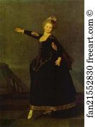 Dmitry Levitzky Art Print - Portrait Of N. S. Borschova